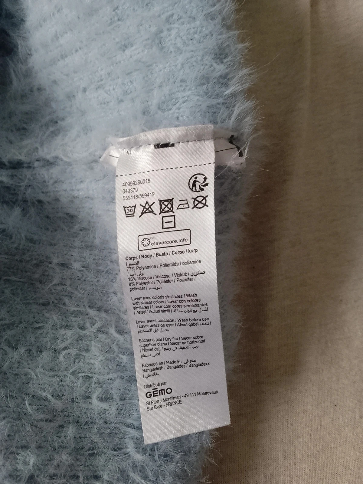 Chaleco azul claro talla xs oversize – photo 7
